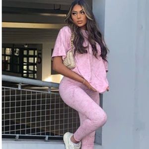 Velvet Pink Outfit Set